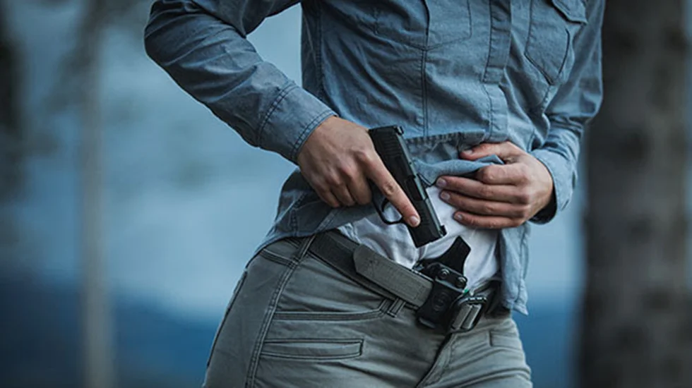 Women participating in a concealed carry course